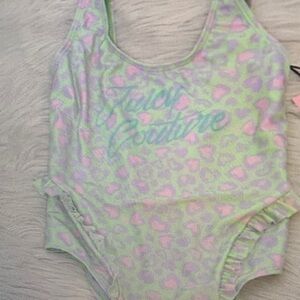 Kids Swimwear in Green and Pink by